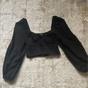 Wild Fable Black Corset Blouse